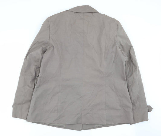 Womens UK Size 14 Debenhams Brown Overcoat