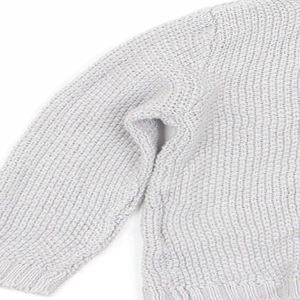 Bonjour Bebe Girls Grey   Pullover Jumper Size 0-3 Months