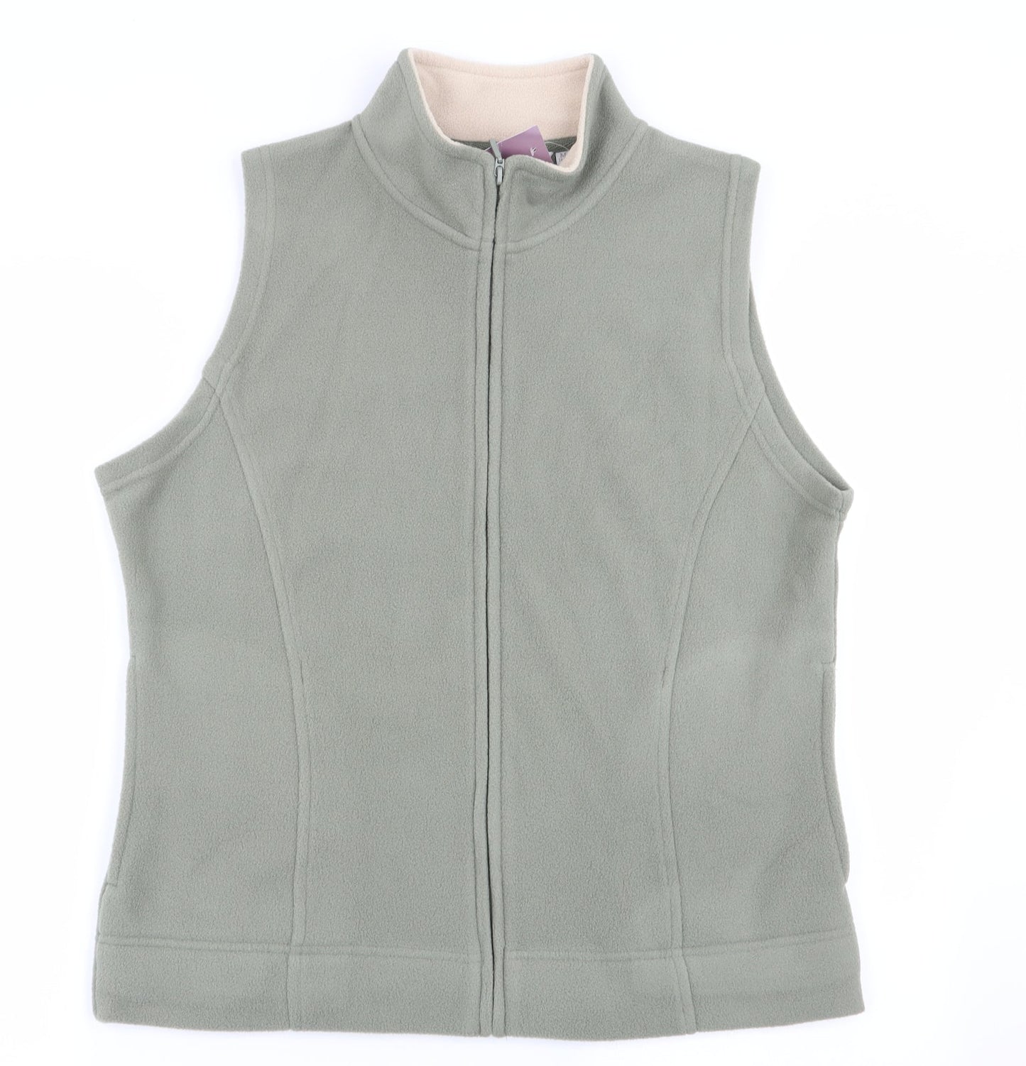 Womens UK Size 14 EWM Green Full Zip Jumper