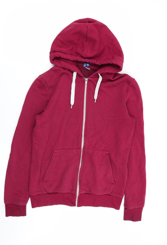 Divided by H&M Mens Red   Full Zip Jumper Size S