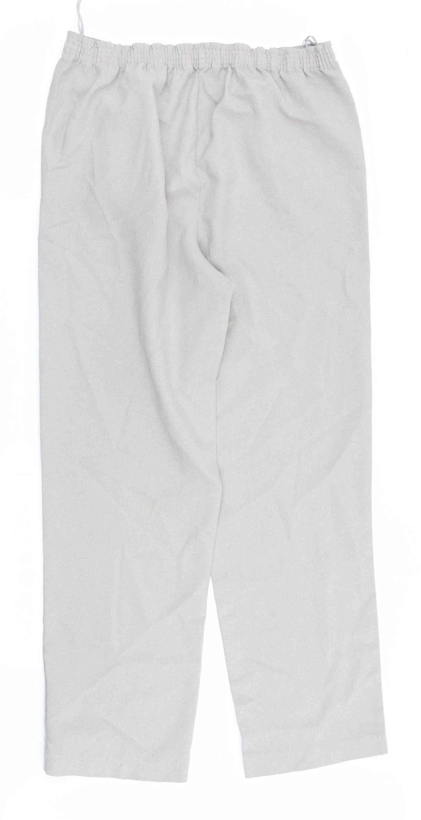 Womens UK Size 10 BM Regular Fit  Beige Trousers