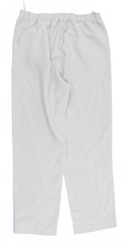 Womens UK Size 10 BM Regular Fit  Beige Trousers