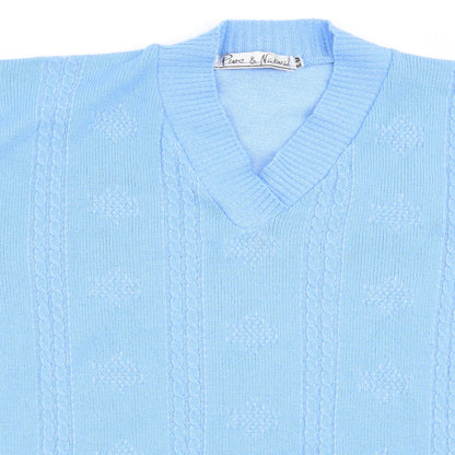 Womens UK Size S pure&natural Blue Pullover Jumper
