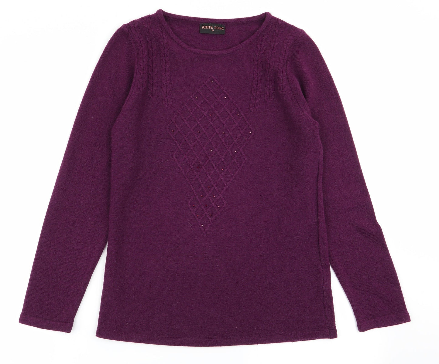 Womens UK Size M anna rose Purple Pullover Jumper