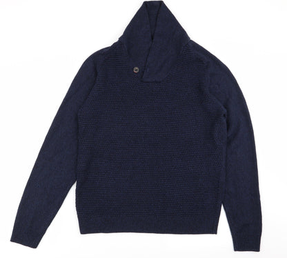 Asda George Mens Blue   Pullover Jumper Size M