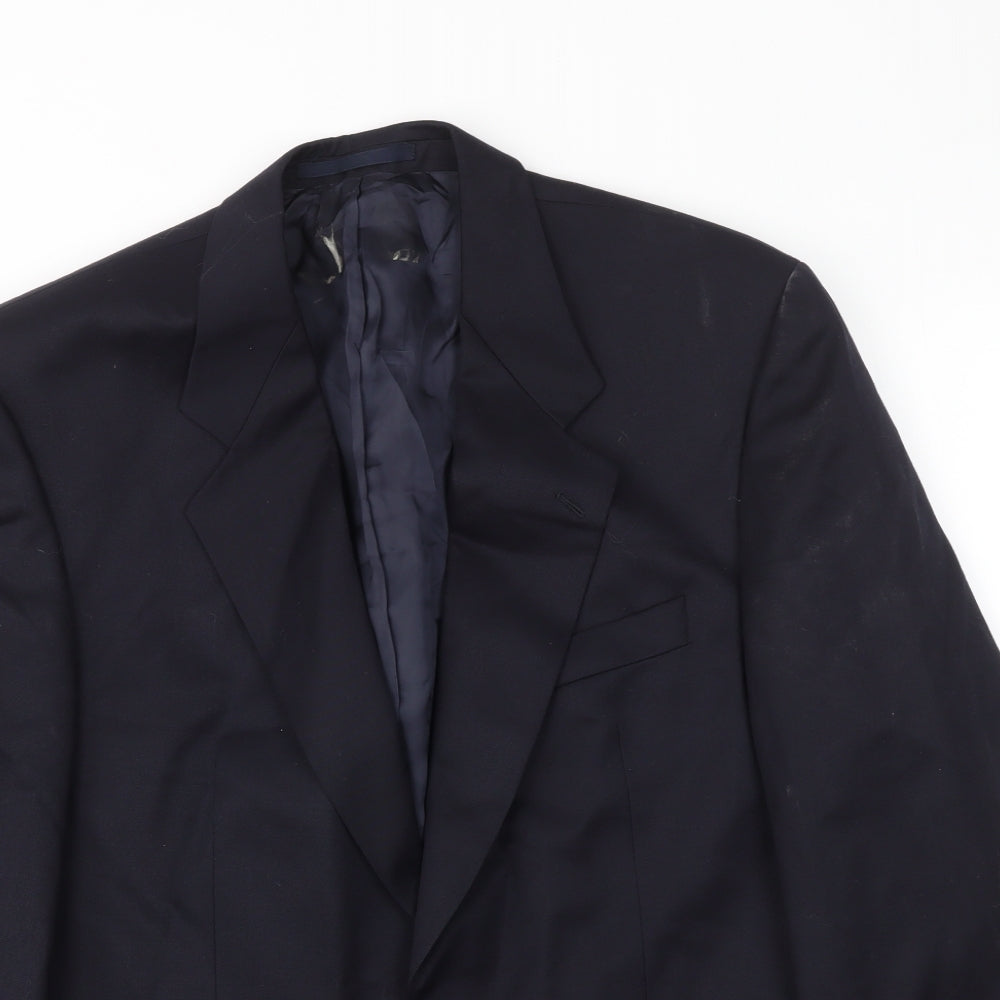 Mens UK Size 40 Preworn Regular Blue Suit Jacket
