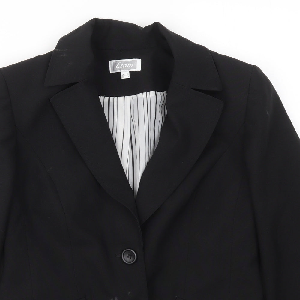 Etam Womens Black   Jacket Blazer Size 10