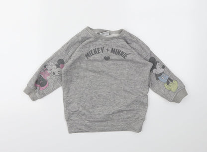 NEXT Girls Multicoloured Animal Print  Pullover Jumper Size 2 Years