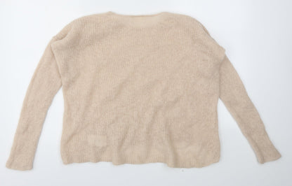 Womens UK Size XL Preworn Ivory Pullover Jumper