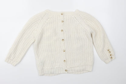 Womens UK Size S Zara Ivory Pullover Jumper