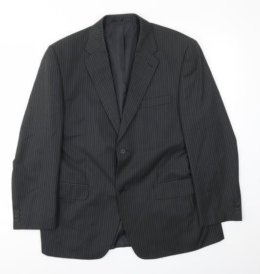 George Mens Green Striped  Jacket Blazer Size 42