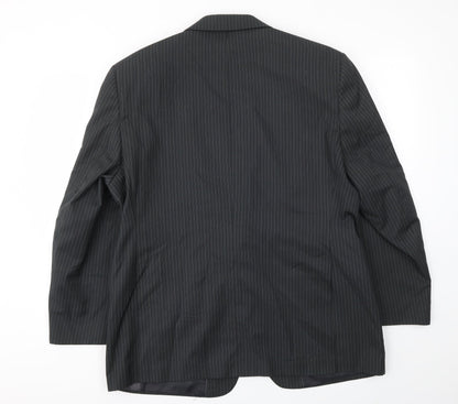 George Mens Green Striped  Jacket Blazer Size 42