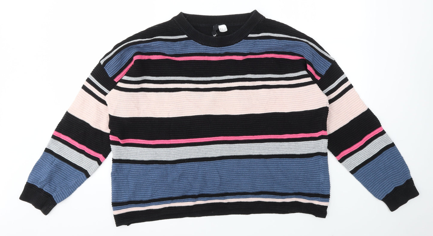 Womens UK Size M H&M Multicoloured Pullover Jumper