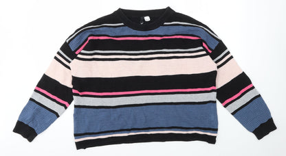 Womens UK Size M H&M Multicoloured Pullover Jumper