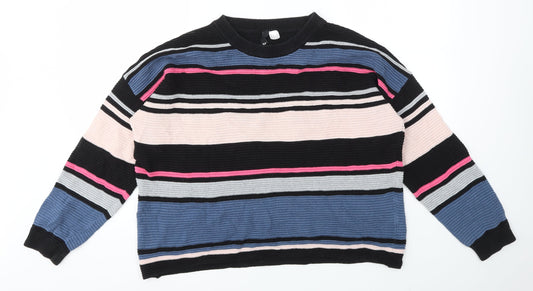 Womens UK Size M H&M Multicoloured Pullover Jumper