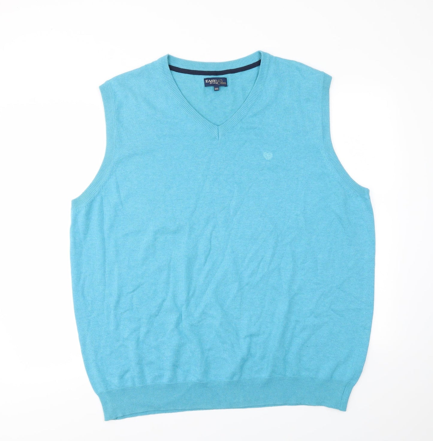 Mens UK Size 2XL Matalan Blue Vest Sweatshirt