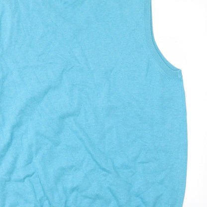 Mens UK Size 2XL Matalan Blue Vest Sweatshirt