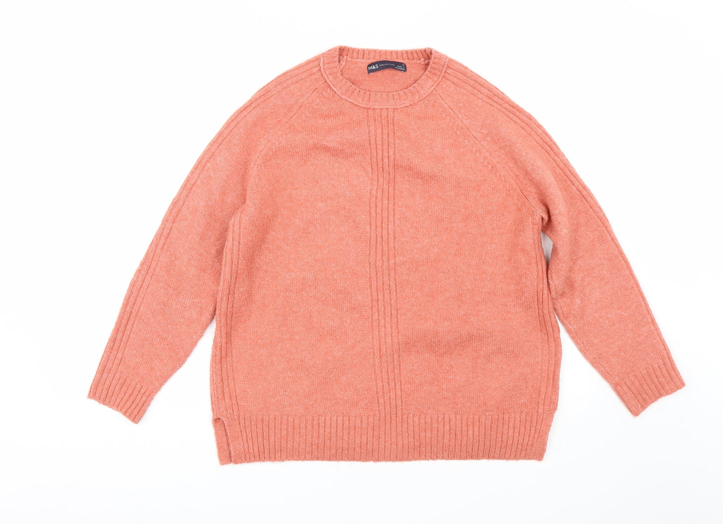 Womens UK Size M M&S Pink Pullover Jumper
