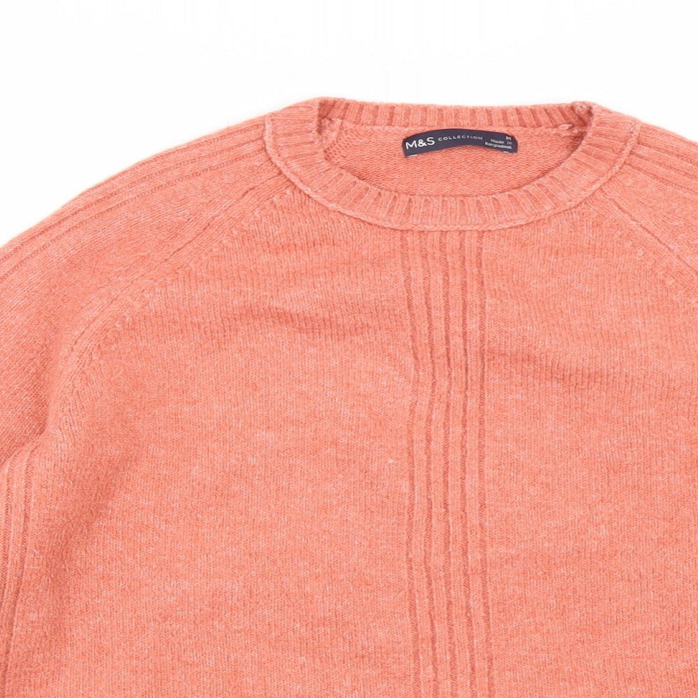 Womens UK Size M M&S Pink Pullover Jumper