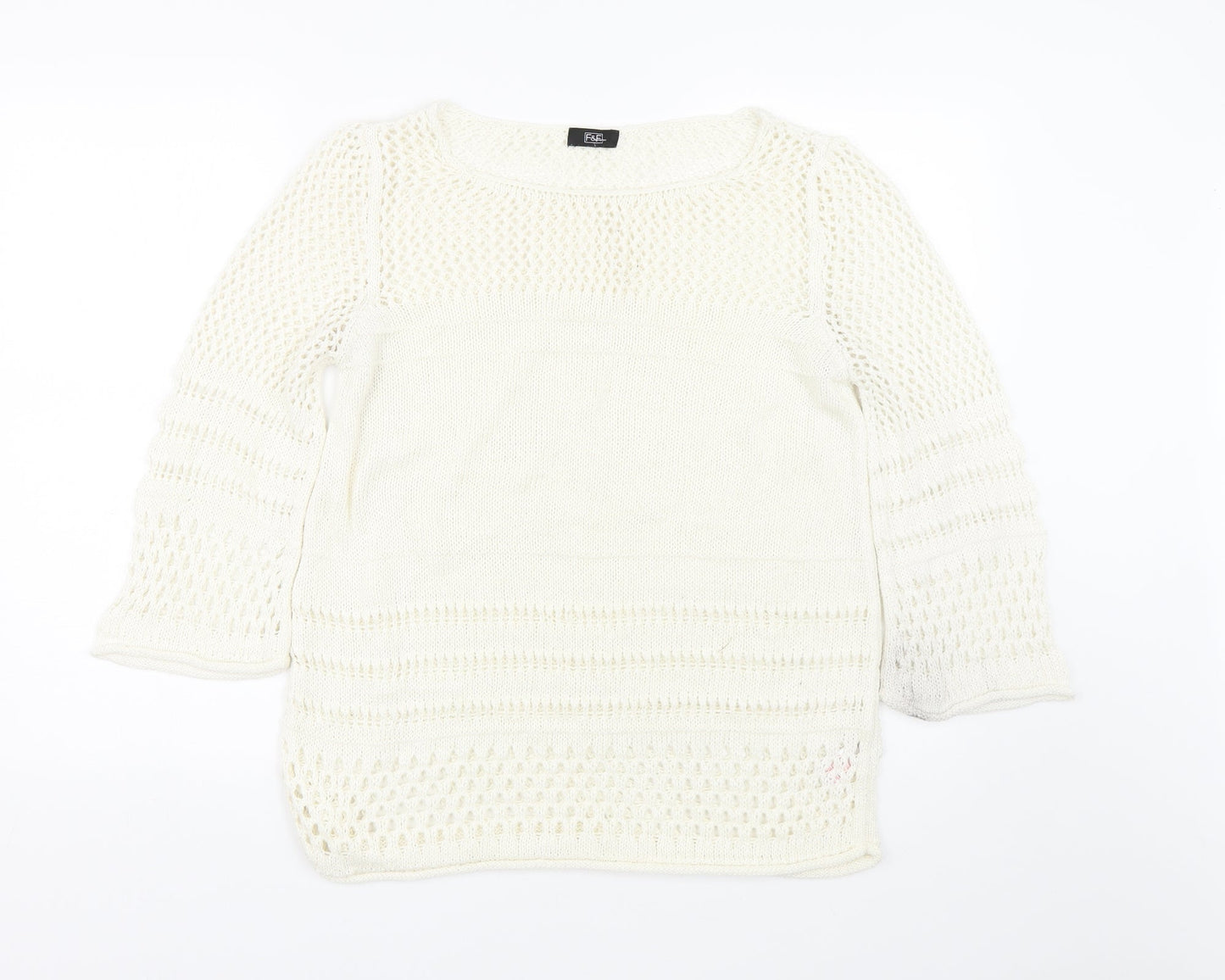 F&F Womens Beige   Pullover Jumper Size 12