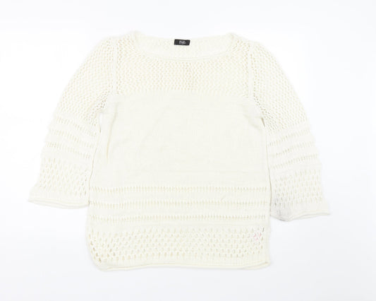 F&F Womens Beige   Pullover Jumper Size 12