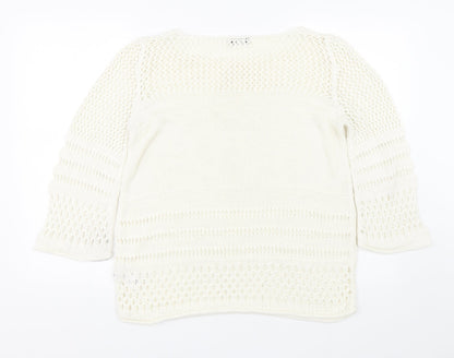 F&F Womens Beige   Pullover Jumper Size 12