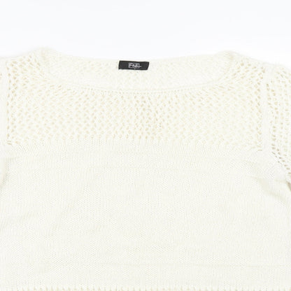 F&F Womens Beige   Pullover Jumper Size 12