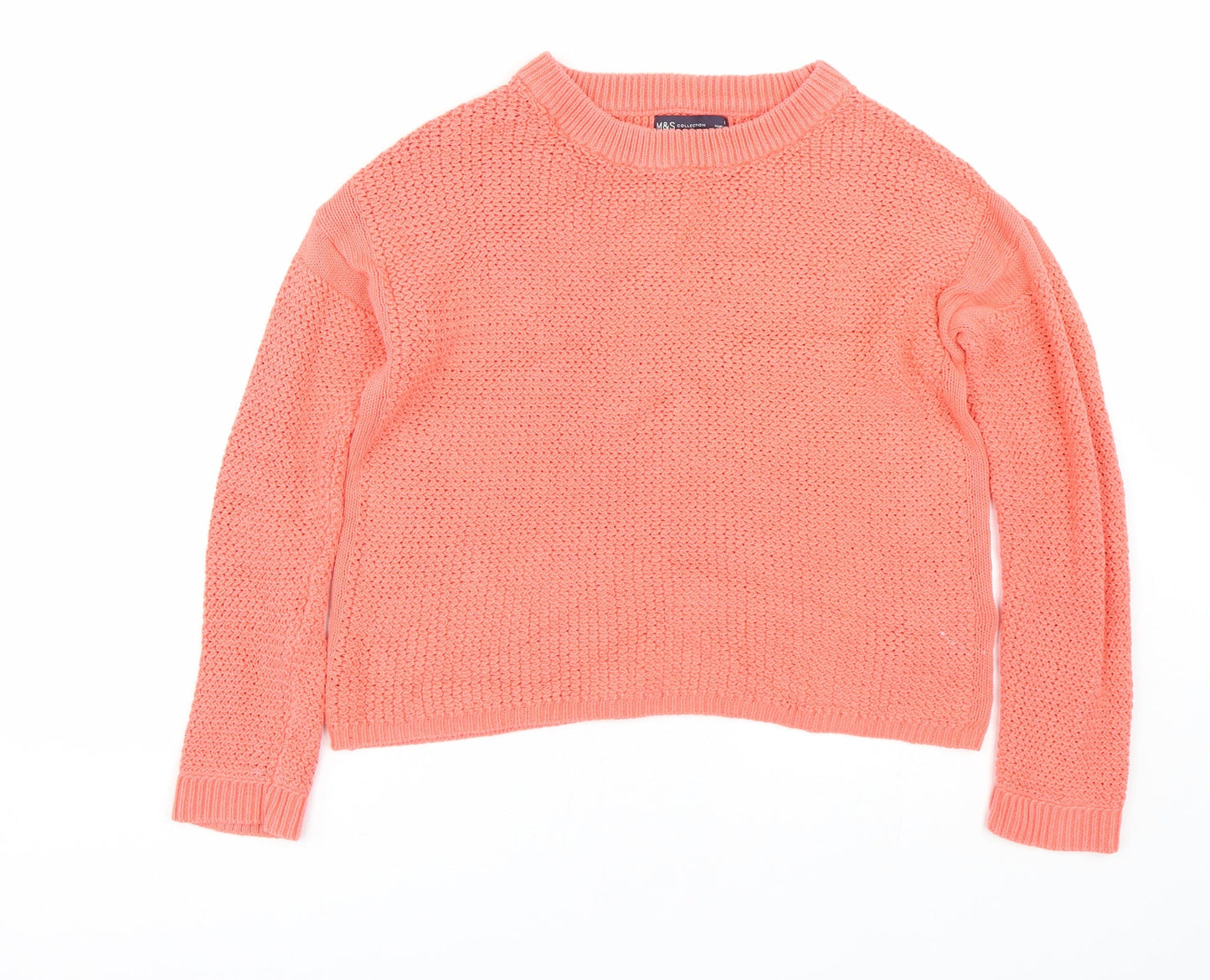 Womens UK Size S M&S Pink Pullover Jumper