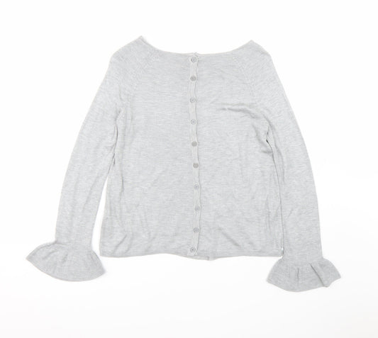 Womens UK Size 6 M&S Grey Cardigan Jumper