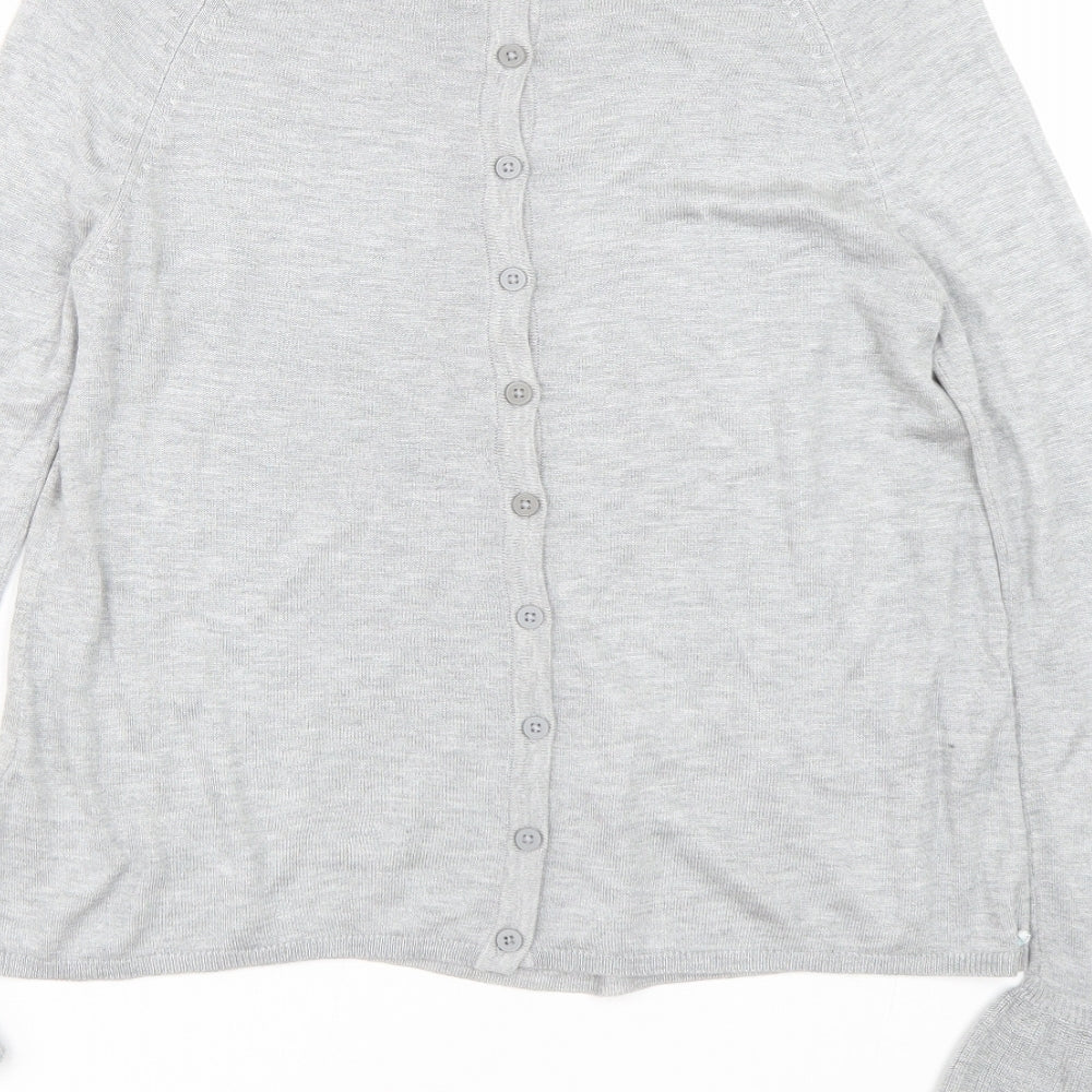 Womens UK Size 6 M&S Grey Cardigan Jumper