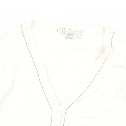 Natural Womens Beige   Cardigan Jumper Size 2XL