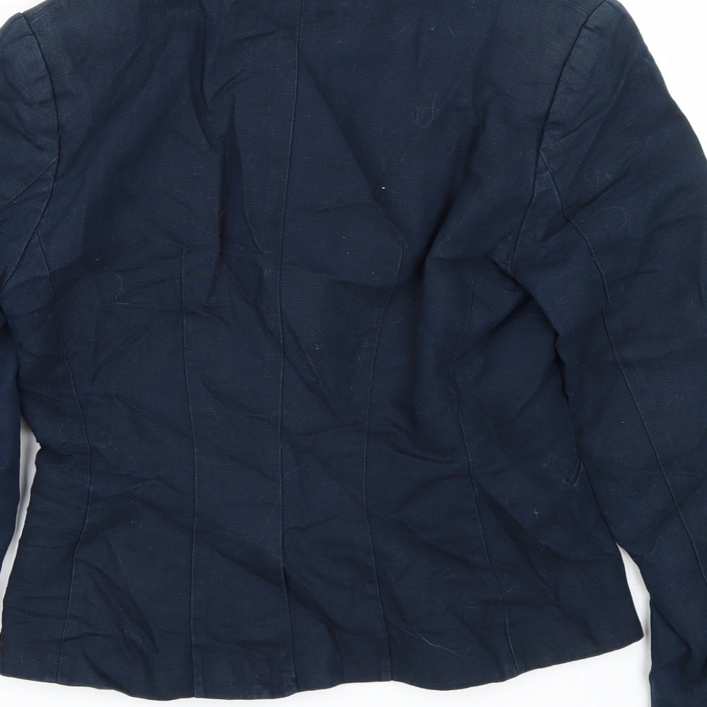 H&M Womens Blue   Jacket Suit Size 6