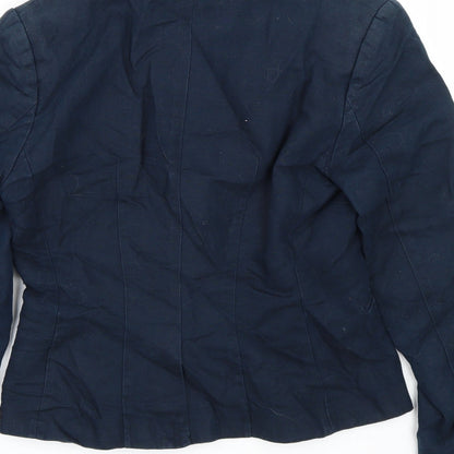H&M Womens Blue   Jacket Suit Size 6