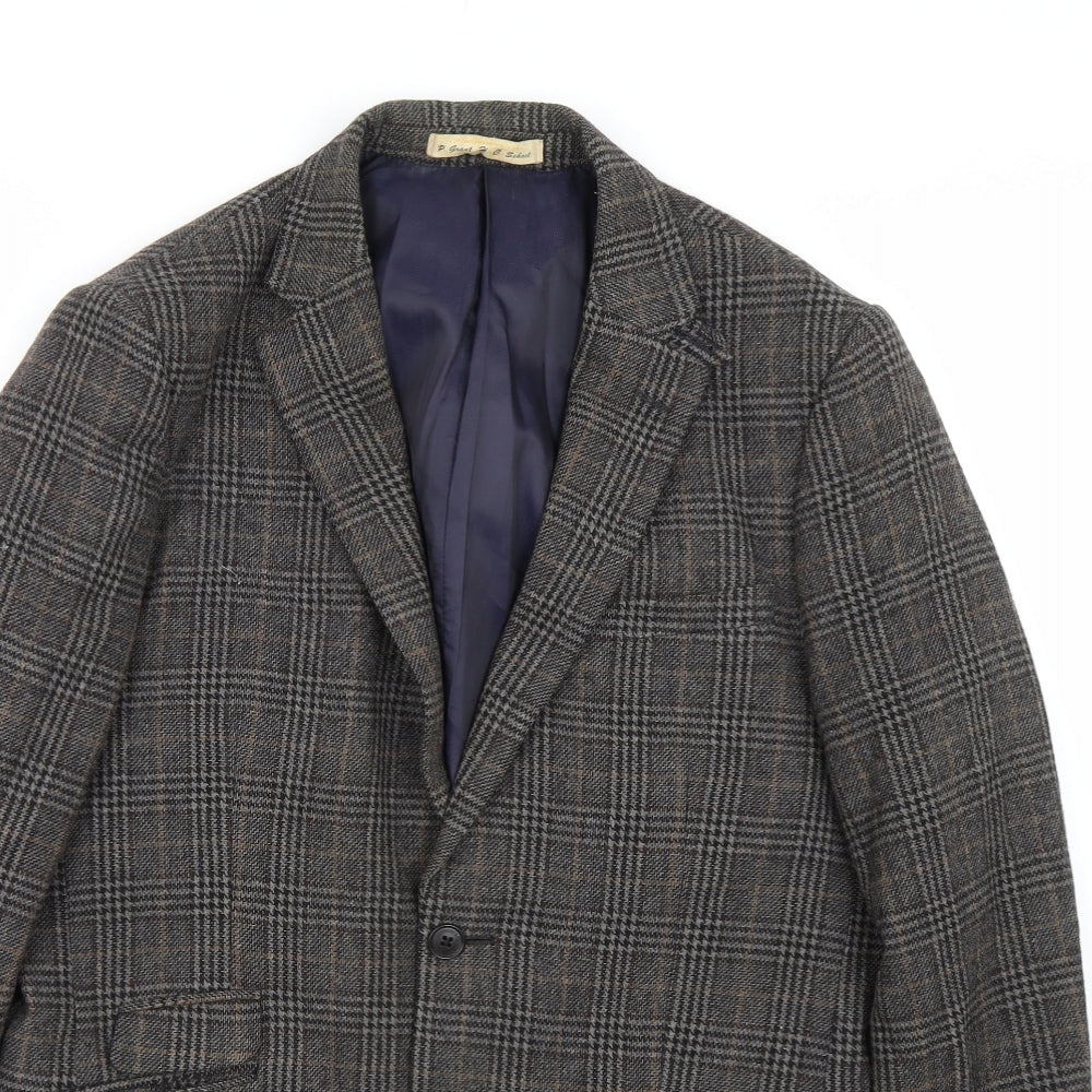 Mens UK Size 38 Debenhams Regular Brown Suit Jacket