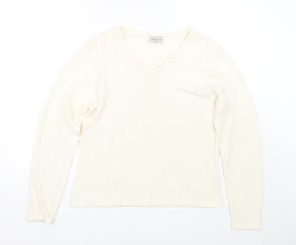 Womens UK Size XL Mackays White Pullover Jumper