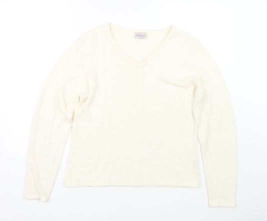 Womens UK Size XL Mackays White Pullover Jumper