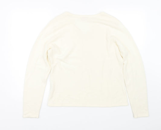 Womens UK Size XL Mackays White Pullover Jumper