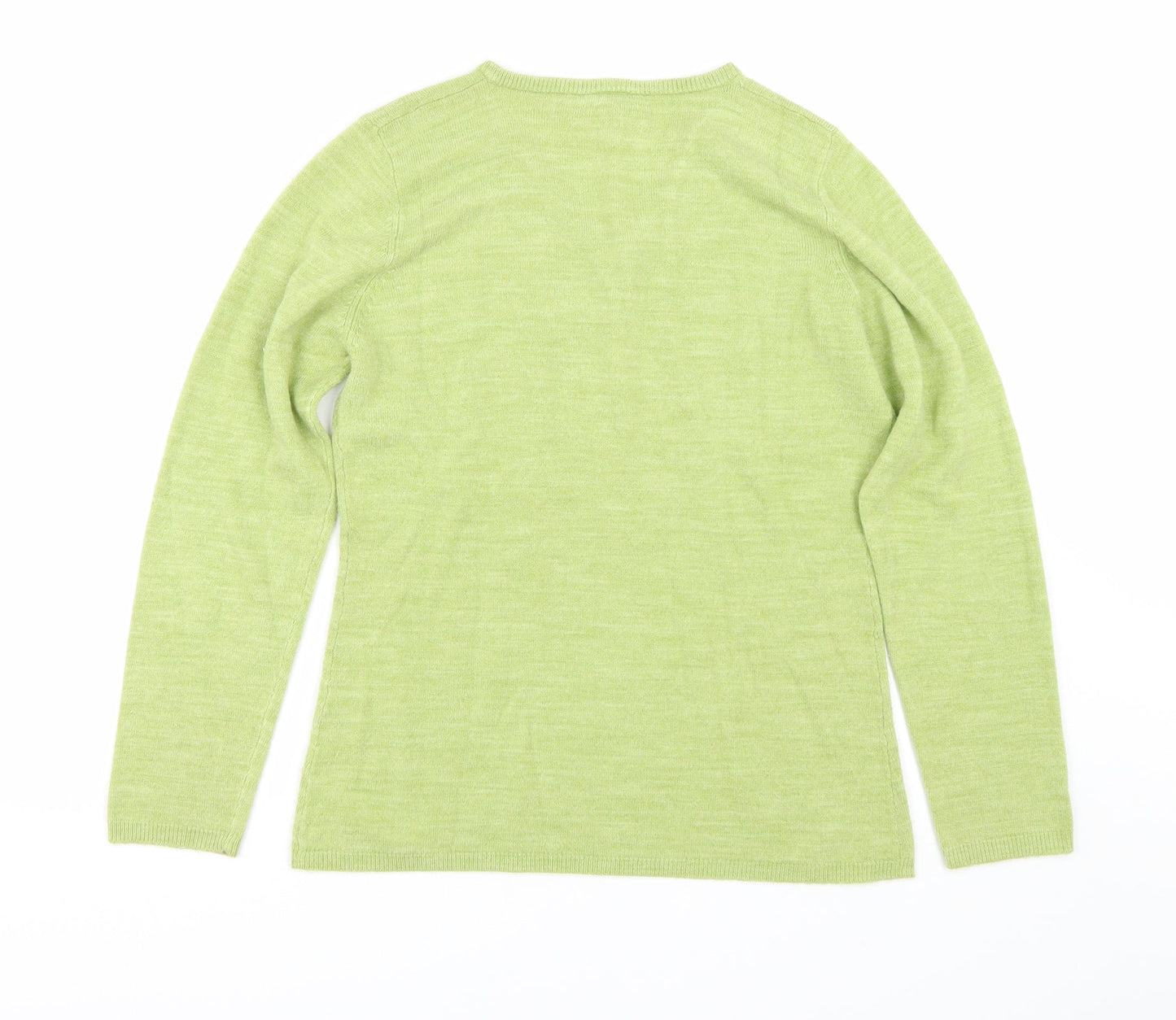 Womens UK Size L Mackays Green Pullover Jumper