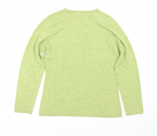 Womens UK Size L Mackays Green Pullover Jumper