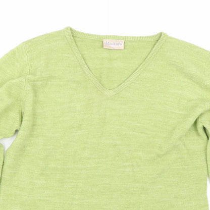 Womens UK Size L Mackays Green Pullover Jumper