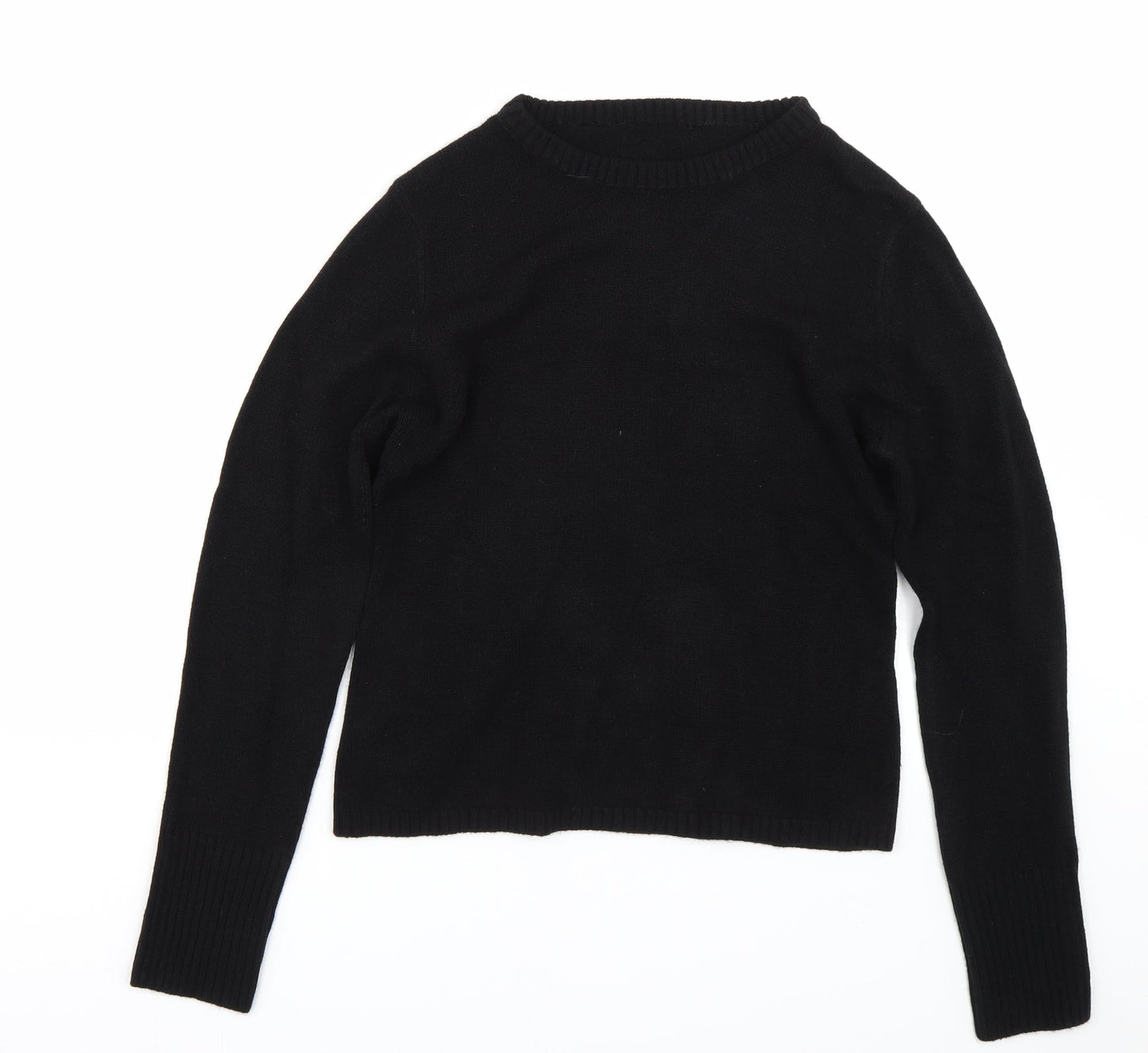 Womens UK Size M Preworn Black Pullover Jumper