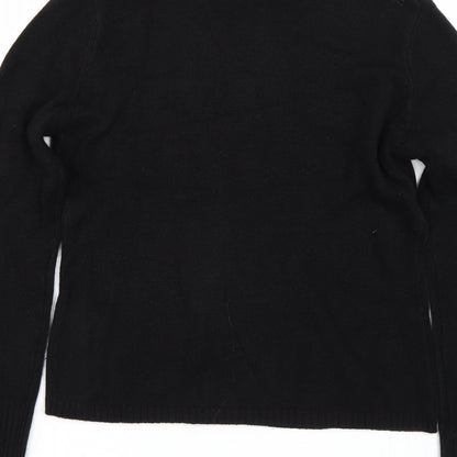 Womens UK Size M Preworn Black Pullover Jumper