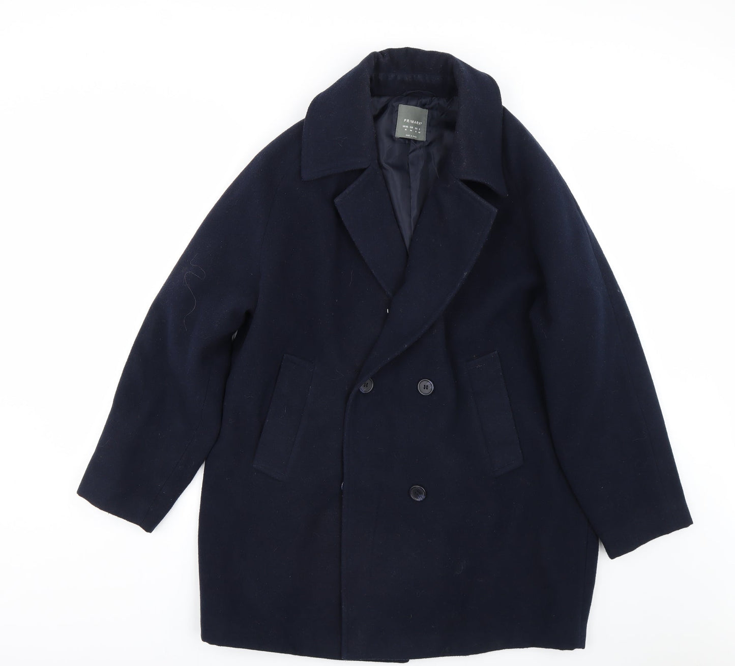 Primark Womens Blue   Trench Coat Coat Size 16