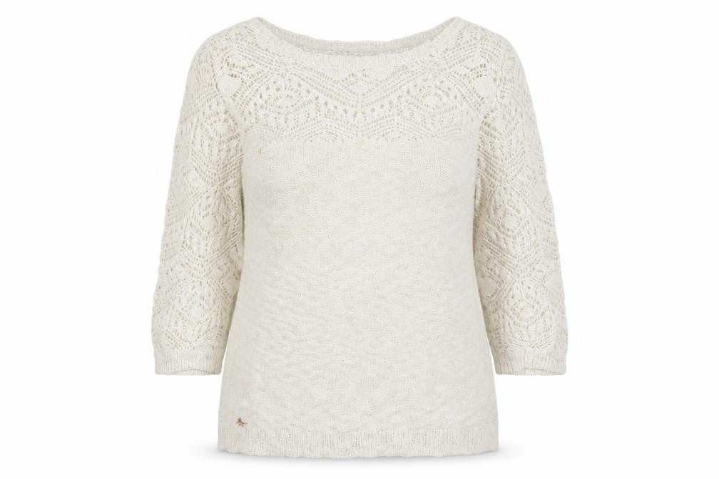 Womens UK Size 16 Preworn White Pullover Jumper