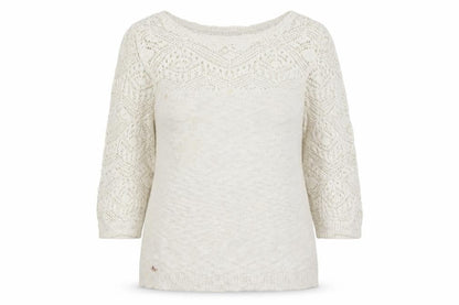 Womens UK Size 16 Preworn White Pullover Jumper