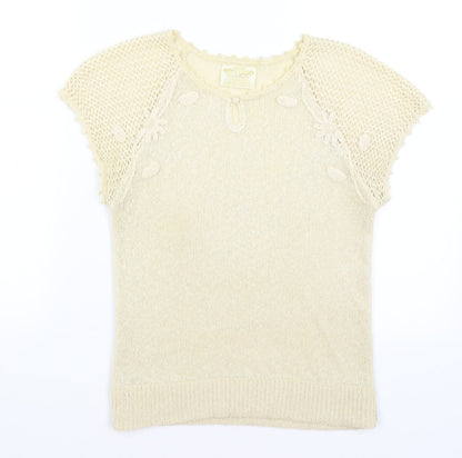 Womens UK Size S Emreco Gold Basic T-Shirt