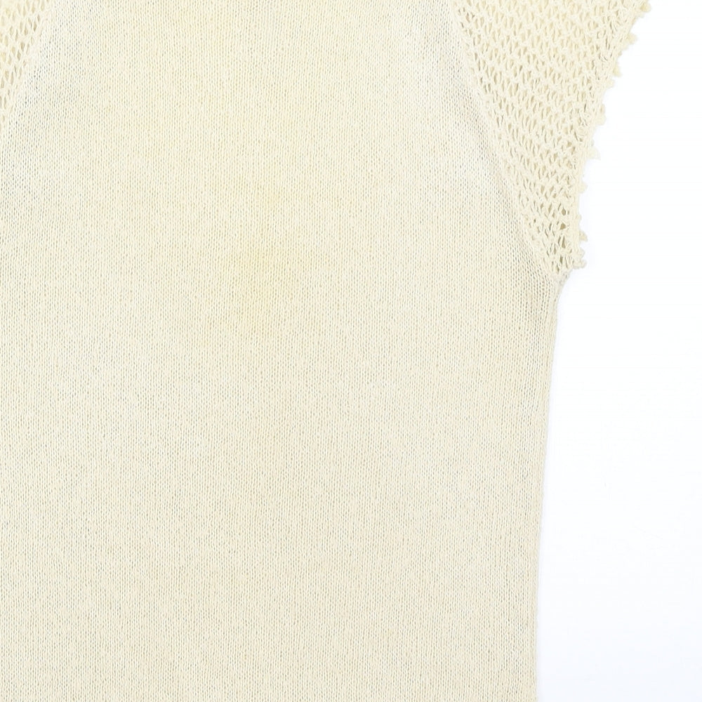 Womens UK Size S Emreco Gold Basic T-Shirt