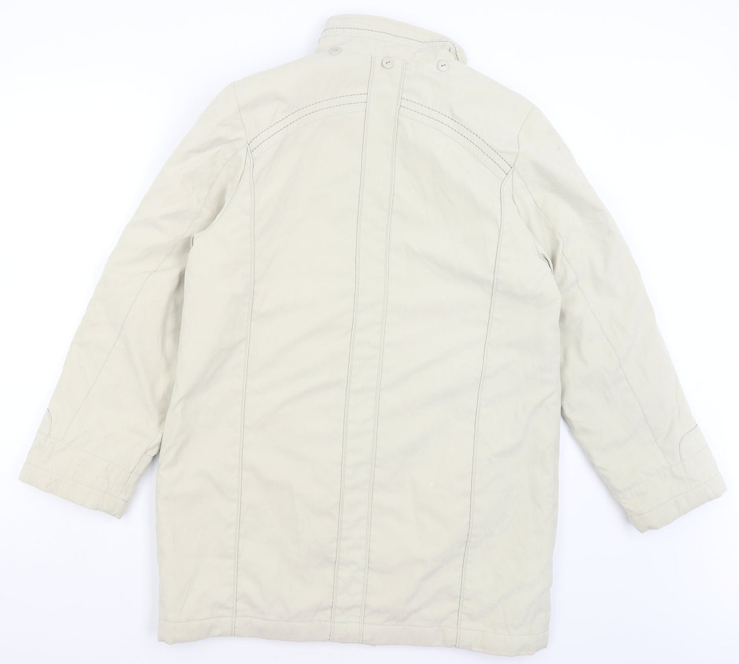 Womens UK Size S Anna Rose Beige Quilted Coat