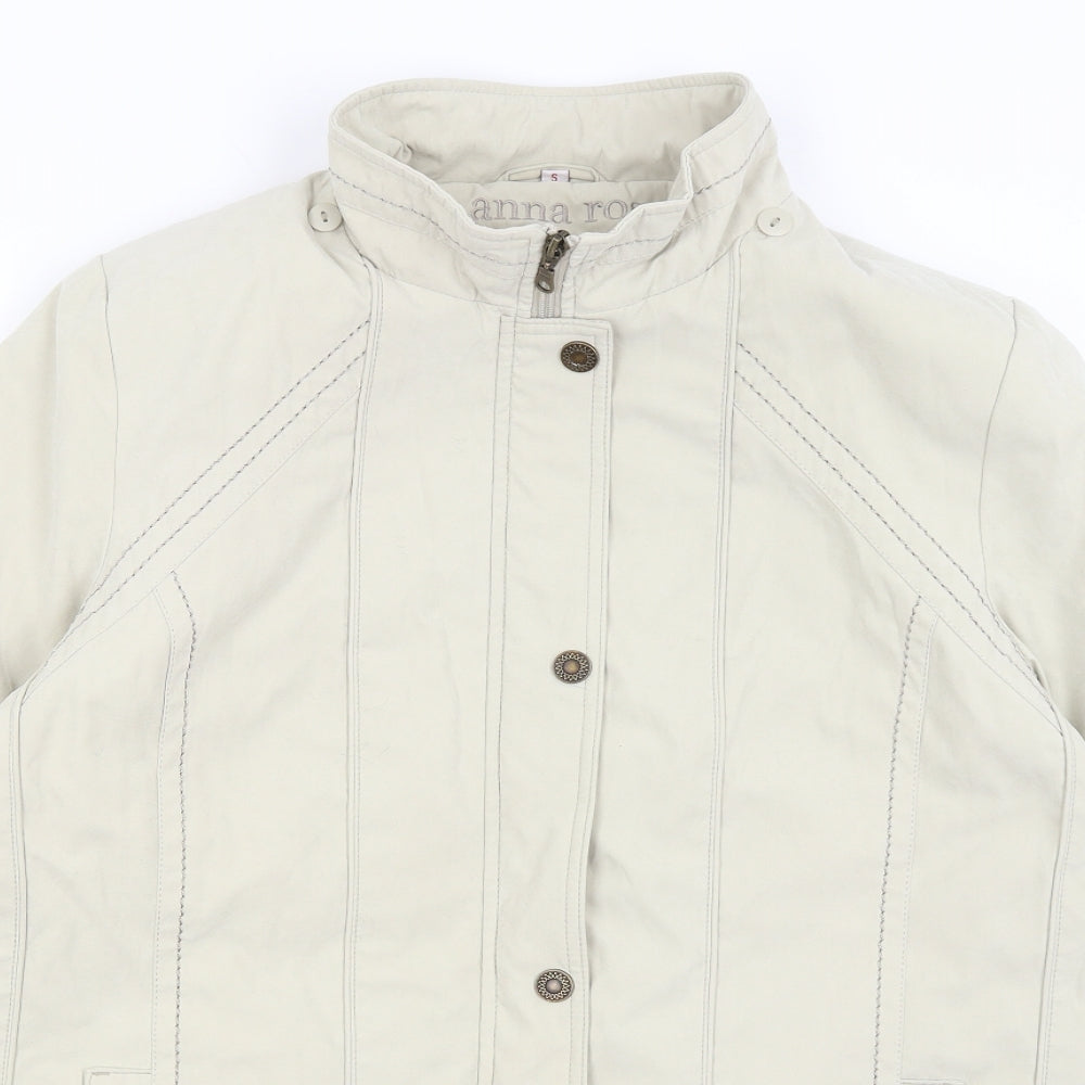 Womens UK Size S Anna Rose Beige Quilted Coat