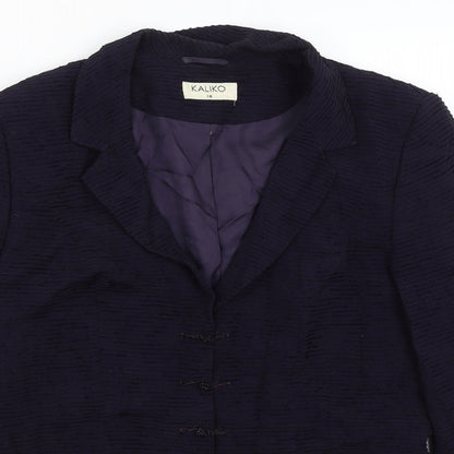 Kaliko Womens Purple   Jacket Blazer Size 14